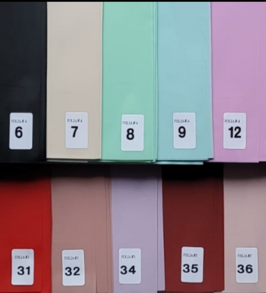 Folia Szron W Arkuszach 20 szt KOLORY