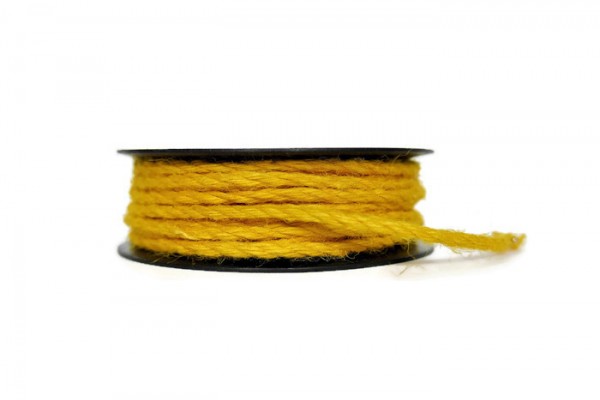 Sznurek Jutowy Żółty 0,5 cm