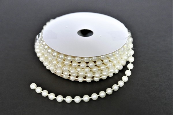 Girlanda Perłowa Kremowa