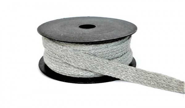 Wstążka Jutowa Kabaretka Szara 1 cm