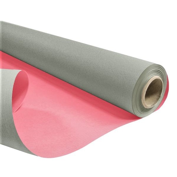 Papier Dwustronny Kraft Pastel EKO Light Grey/Red 40 m