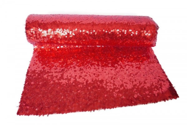 Bieżnik Cekinowy Czerwony