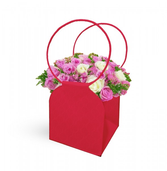 Torba Papierowa Trianon Czerwona 10 szt