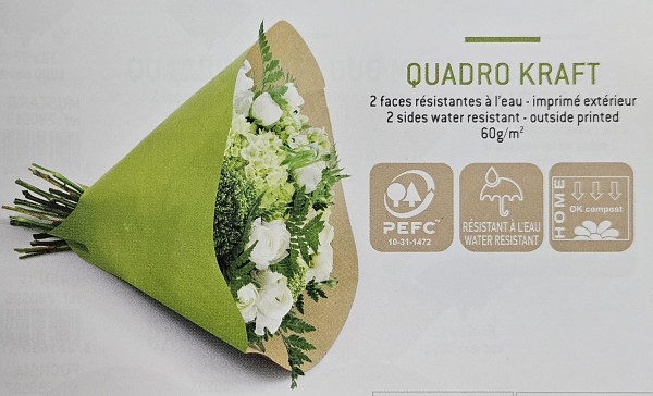 Quadro Kraft Papierowa Kryza Pod Bukiet 100 szt KOLORY