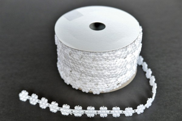 Girlanda Kwiatek Biała