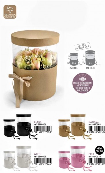 Flower Box Regulowany Za Pomocą Tasiemki 2 szt Kolory