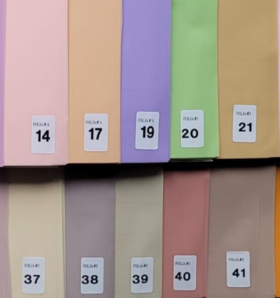 Folia Szron W Arkuszach 20 szt KOLORY