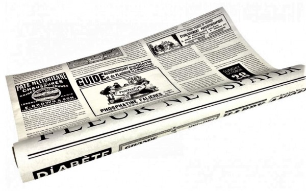 Papier Pergamin Gazeta Biały 60 cm